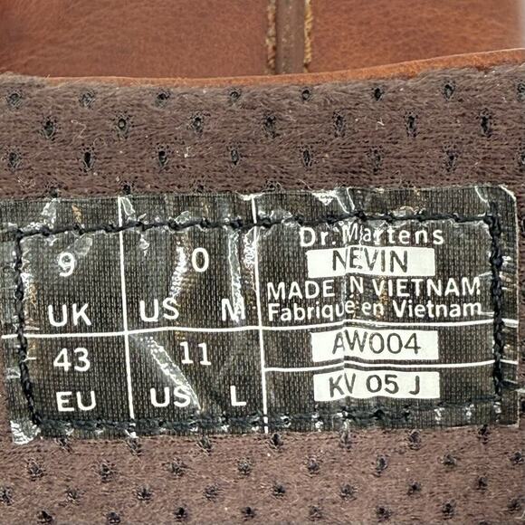 Dr. Martens Men's Nevin Lace Up Brown Leather Oxford Shoe Men’s U.S. 10 Gum Sole - Picture 10 of 10